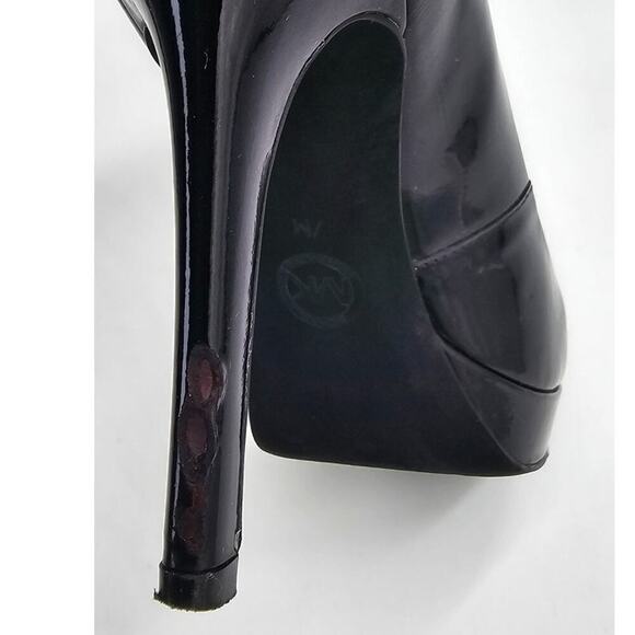 MICHAEL Michael Kors Ionna Pump Platform Heels Black Patent Leather 7M - Picture 10 of 10
